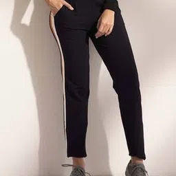 lyra Women Striped Straight Track Pants with Elasticated Waistband-picture-10