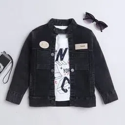 ministitch Boys Typographic Collar Neck Jacket-picture-41