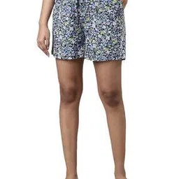 go colors Floral Print Shorts with Elasticated Drawstring Waist-picture-44