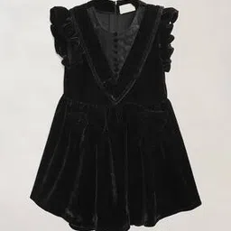 cherry crumble by nitt hyman Textured V-neck Fit & Flare Dress-picture-26