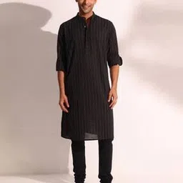 fabindia Men Relaxed Fit Long Kurta-picture-23