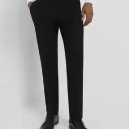allen solly Men Slim Fit Flat-Front Trousers-picture-14