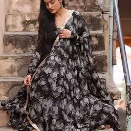 revangi Women Printed Anarkali Kurta-picture-36