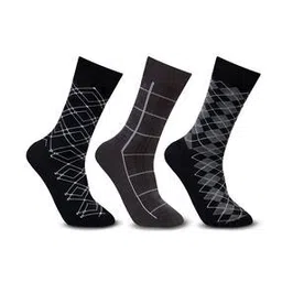 bonjour Men Pack of 3 Printed Everyday Socks-picture-27
