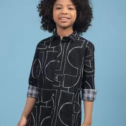 crimsoune club Boys Printed Slim Fit Shirt-picture-19