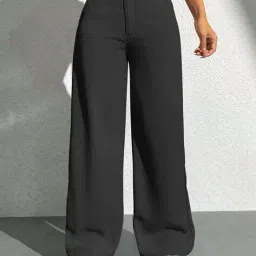 leia Women High Rise Relaxed Fit Pants image 1