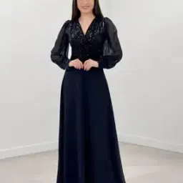 ebasket Women Embroidery Fit and Flare Dress-picture-10