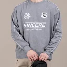 Shein Drop Shoulder Typographic Chest Print Sweatshirt-picture-14