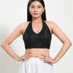 vamas Women V-Neck Back-Open Blouse-picture-13