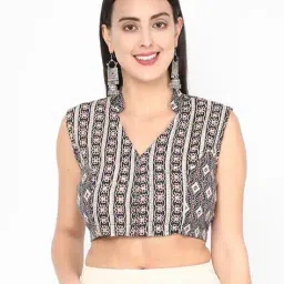 molcha Abstract Print Collar Blouse image 1