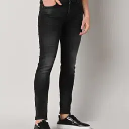 Mid-Wash Super Skinny Fit Jeans-image-0