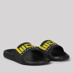 woodland Men Slides with Embossed Logo image 1