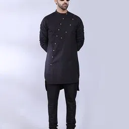 midav Full-Sleeves Kurta with Band-Collar-picture-46