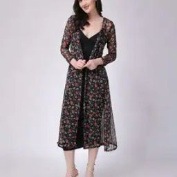 cation Floral Print Front-Open Shrug-picture-3