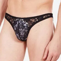 la intimo Men Lace Briefs with Inner Elastic Waistband -picture-52