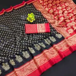 kanooda prints Women Printed Saree with Contrast Border-picture-41