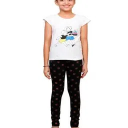 pixie n prince Girls Cotton Printed Leggings-picture-43