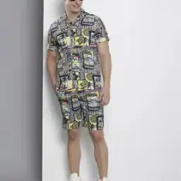 the indian garage co Graphic Print Shorts & Shirt Set-picture-45