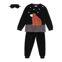 cherry crumble by nitt hyman Nightsuit Set with Eye Mask image 1