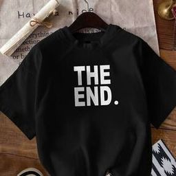 togs & terre Women Typographic Print Oversized Fit T-Shirt-picture-14