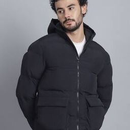 house of vedas Men Solid Quilted Jacket-picture-2