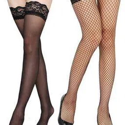 neska moda Pack of 2 Lace Knee-High Stockings-picture-19