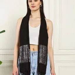 handicraft-palace Women Scarf with Zari Border & Tassels-picture-53
