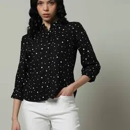 kraus Women Polka-Dot Print Slim Fit Shirt-picture-24