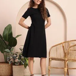 buda jeans co Women Round-Neck A-Line Dress-picture-27