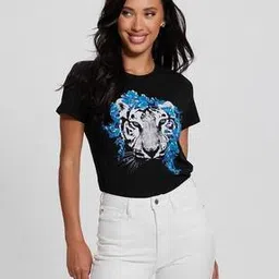 guess Graphic Print Relaxed Fit Crew-Neck T-Shirt-picture-15