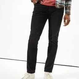 Lightly Washed Slim Fit Jeans-image-0