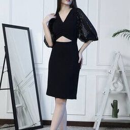 neudis Embellished A-Line Dress-picture-49