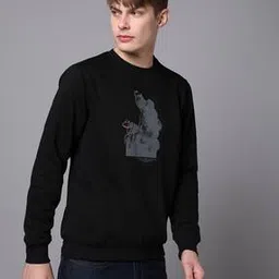 being human Men Graphic Print Regular Fit Sweatshirt-picture-16