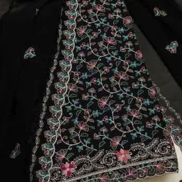 soch Women Embroidered 3-Piece Unstitched Dress Material image 1