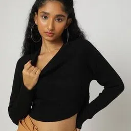 sam Women Solid Relaxed Fit Pullover-picture-26