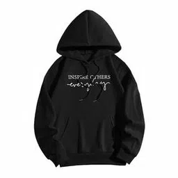 fery london Typographic Print Hoodie with Kangaroo Pockets-picture-24