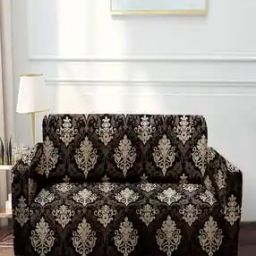 cortina eyelet curtain Floral Print 2-Seater Sofa Cover-picture-43