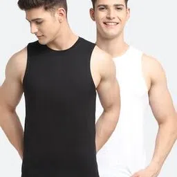 friskers Pack of 2 Sleeveless Vests-picture-27