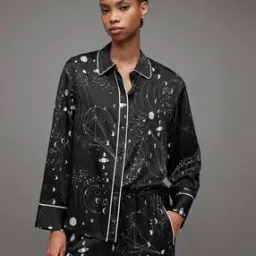 all saints Sofi Screen Regular Fit Shirt-picture-12