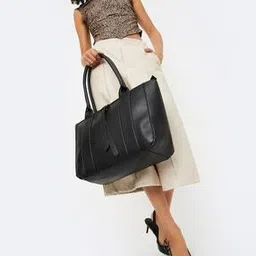 Women Panelled Tote Bag-image-98