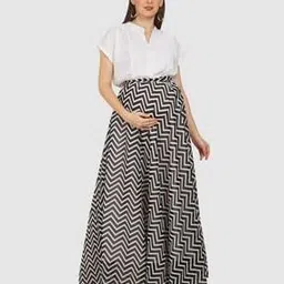 mom for sure by ketki dalal Micro Print Empire Dress-picture-15