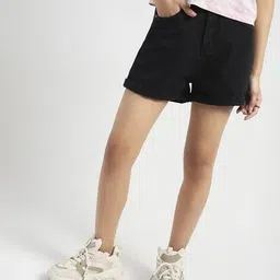 sera Women High-Rise Denim Shorts image 1