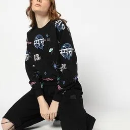yousta Women Graphic Print Boxy Fit Sweatshirt-picture-16