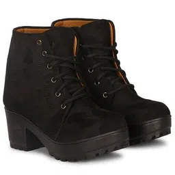 pahasa Women Ankle-Length Boots with Lace Fastening image 1