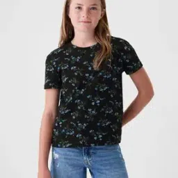 gap kids Girls Floral Print Relaxed Fit Round-Neck Top-picture-16