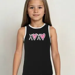 yousta Girls Printed Round-Neck Relaxed Fit Singlet-picture-14