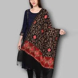 indie picks Acro Wool Kashmiri Embroidered Shawl-picture-12