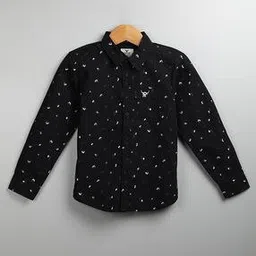 bivol Micro Print Slim Fit Shirt with Patch Pocket-picture-36