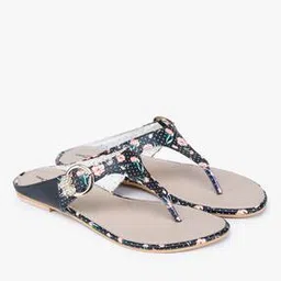 shezone Floral Print T-Strap Flip-Flops-picture-21