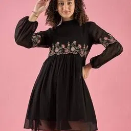 leia Women Embroidered Fit & Flare Dress-picture-49
